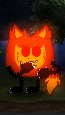 ai character: Werewolf Firey  background