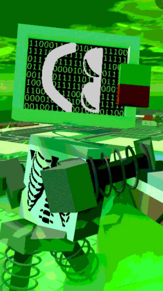 ai character: Badware  background