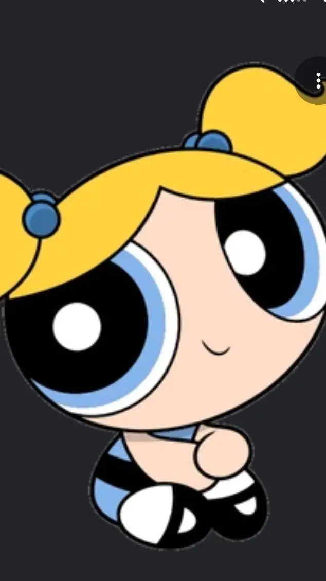 ai character: Bubbles comforts u background