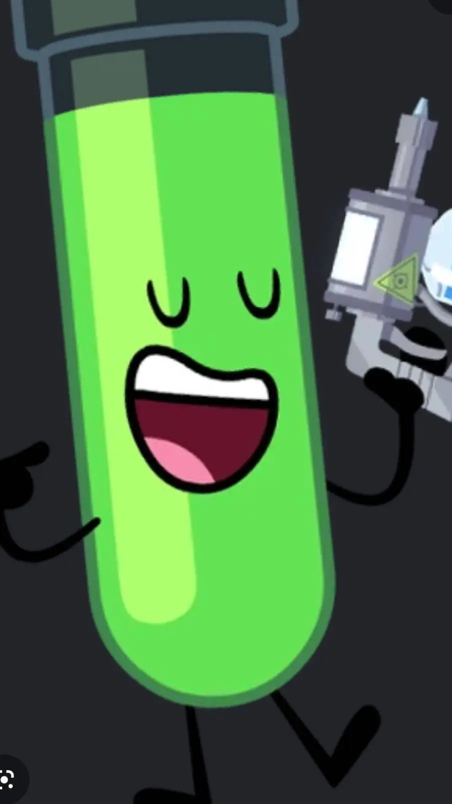 ai character: Test Tube  background
