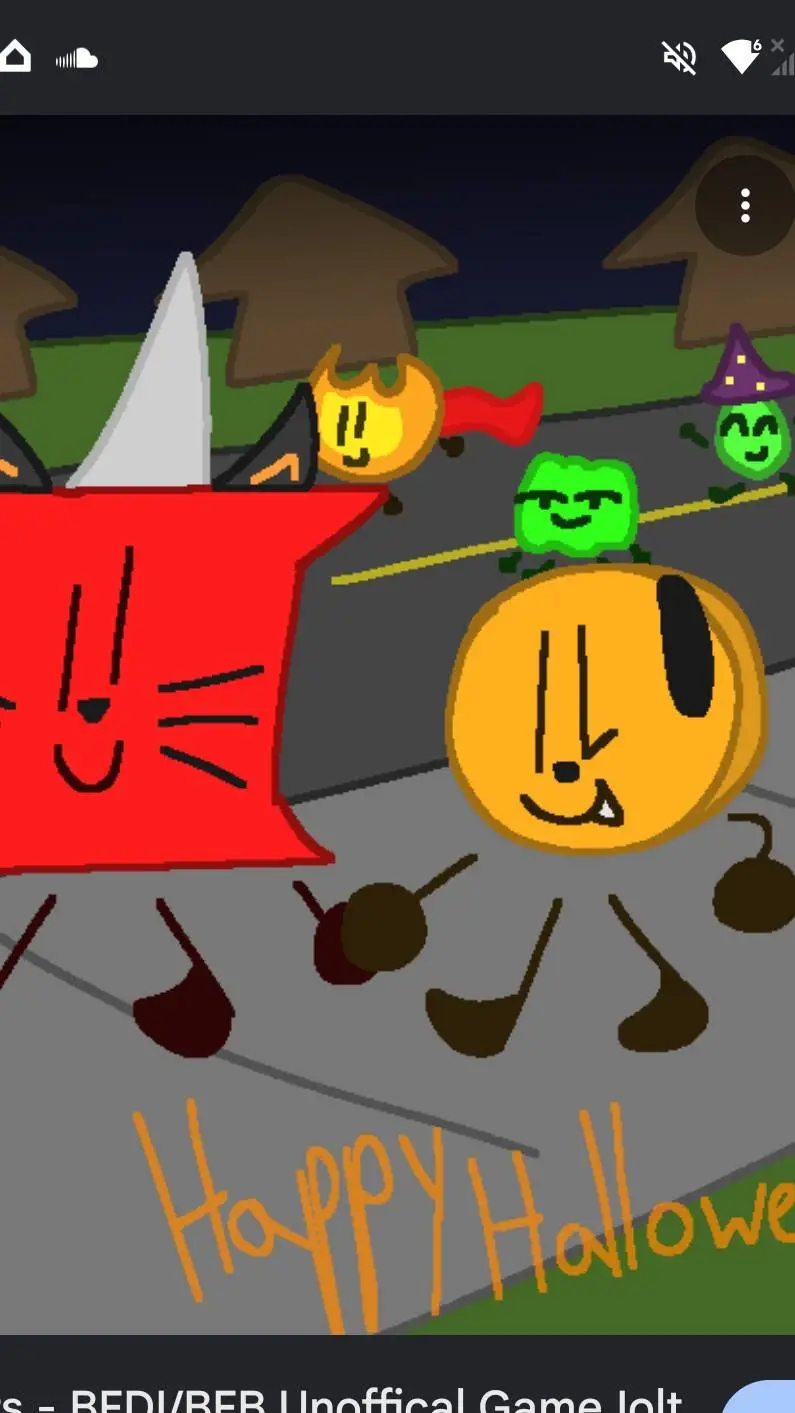 ai character: BFDI: Halloween  background