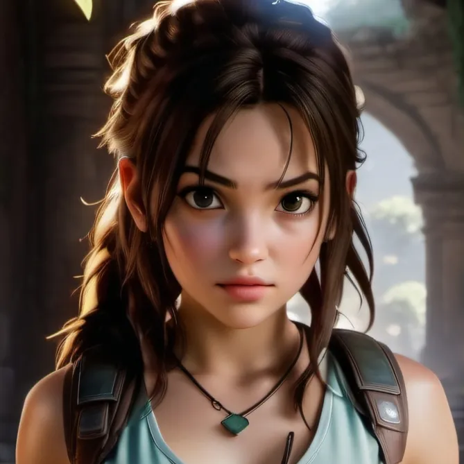 chat with ai character: Young Lara Croft