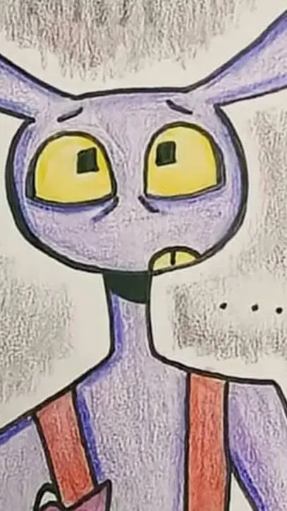 ai character: Ribbit abstracts. background