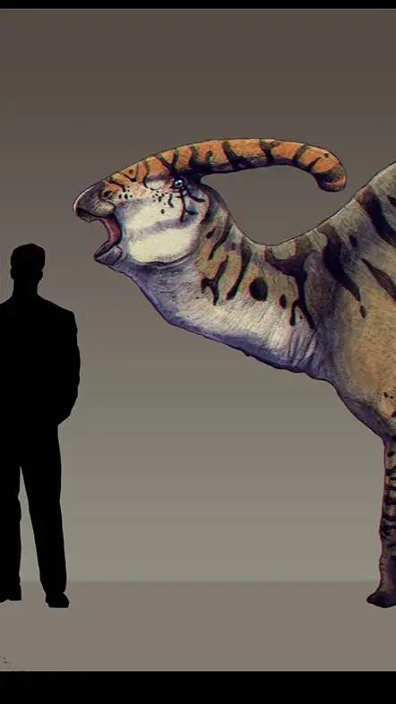 ai character: Parasaurolophus  background
