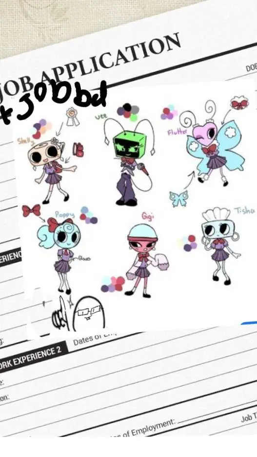 ai character: dw but school upda background