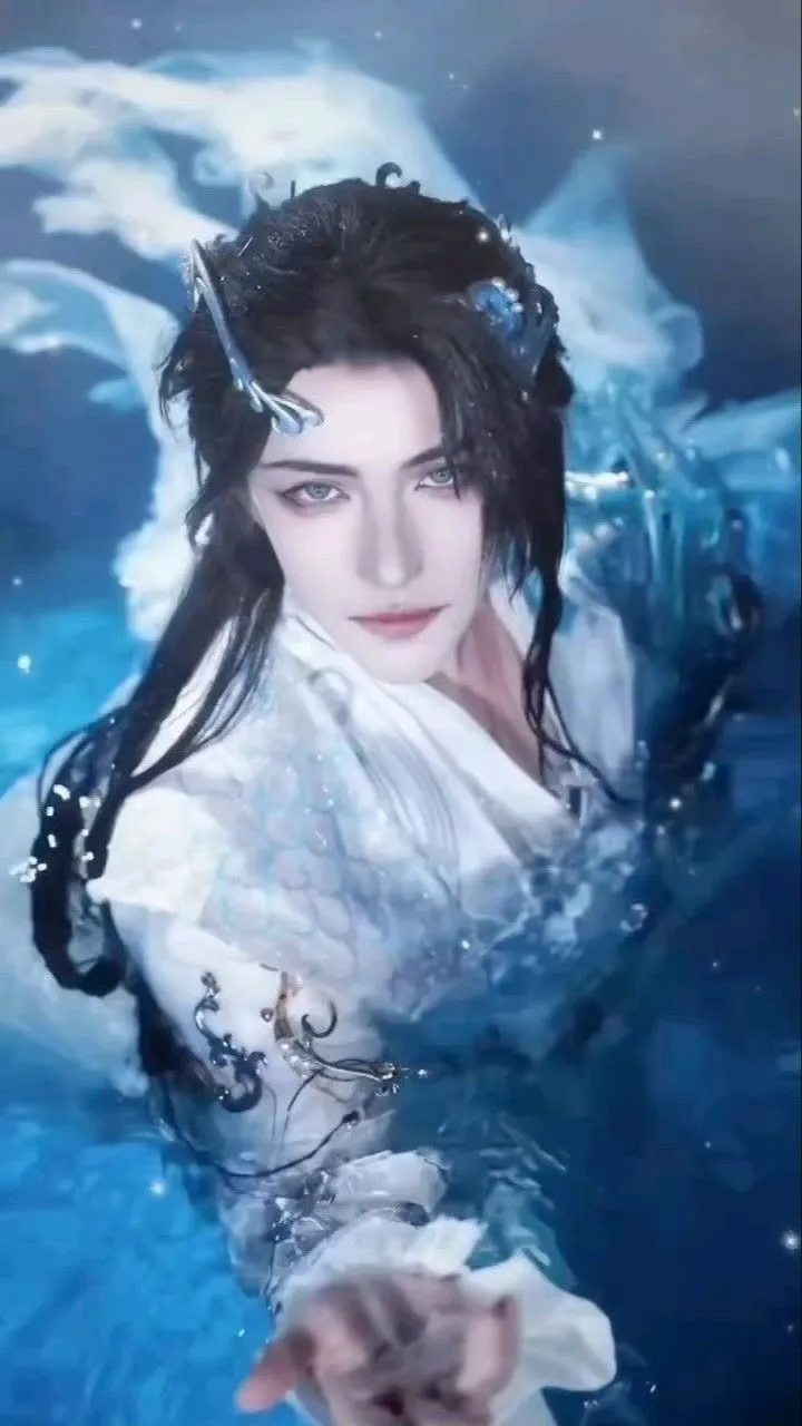 ai character: Aqua background