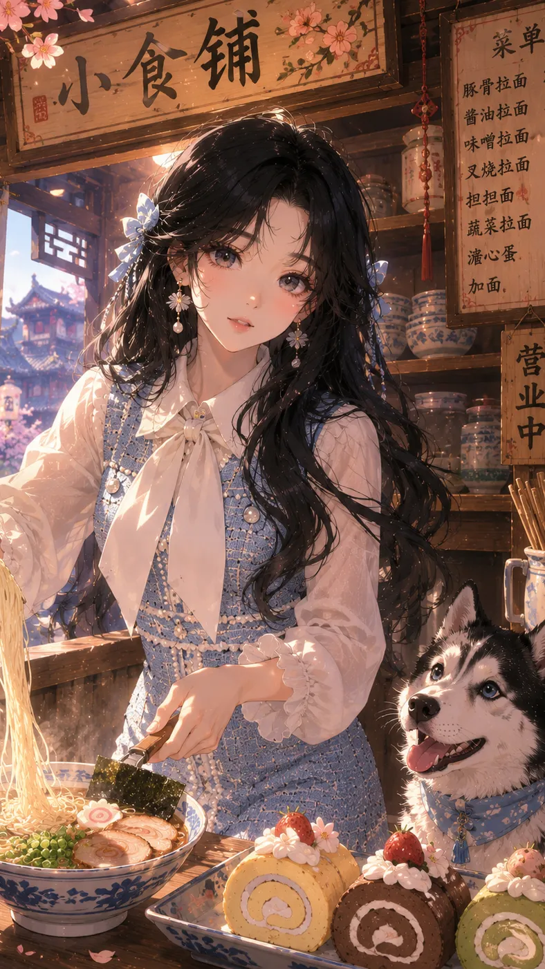 ai character: Tiny Shop background