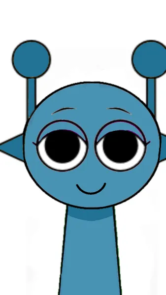 ai character: Girl, dark cyan ￼ background