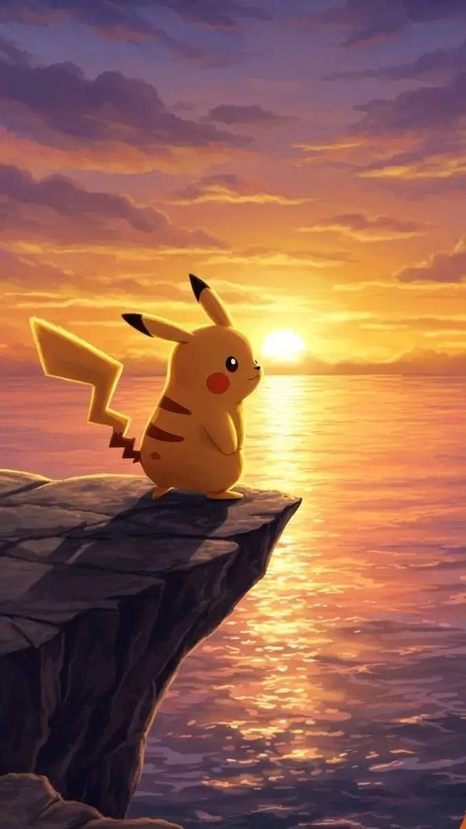 ai character: pikachu background