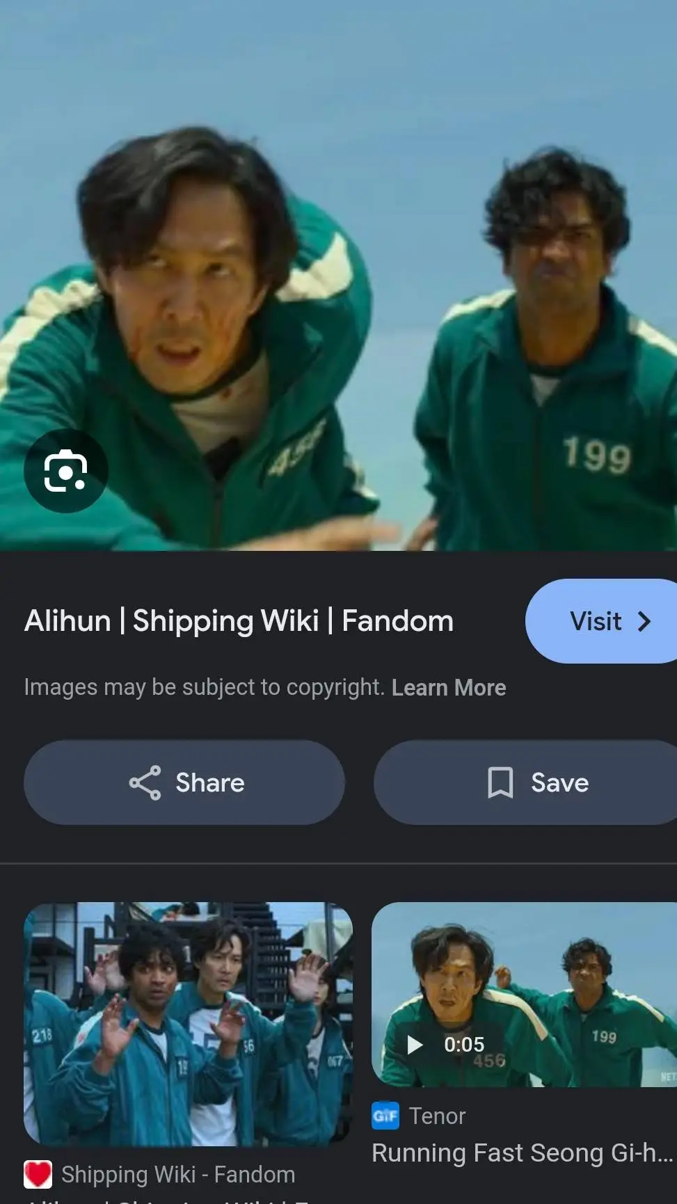 ai character: Gi-hun  background