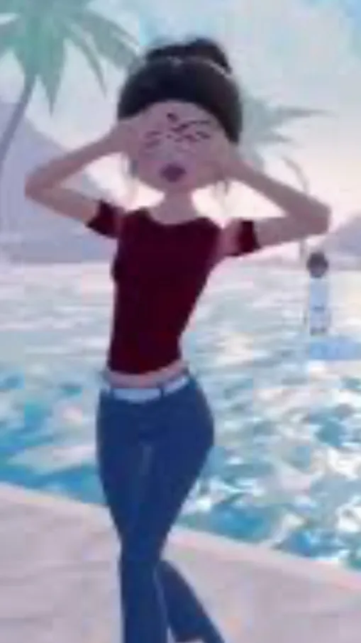 ai character: Young Lana(9-10) background