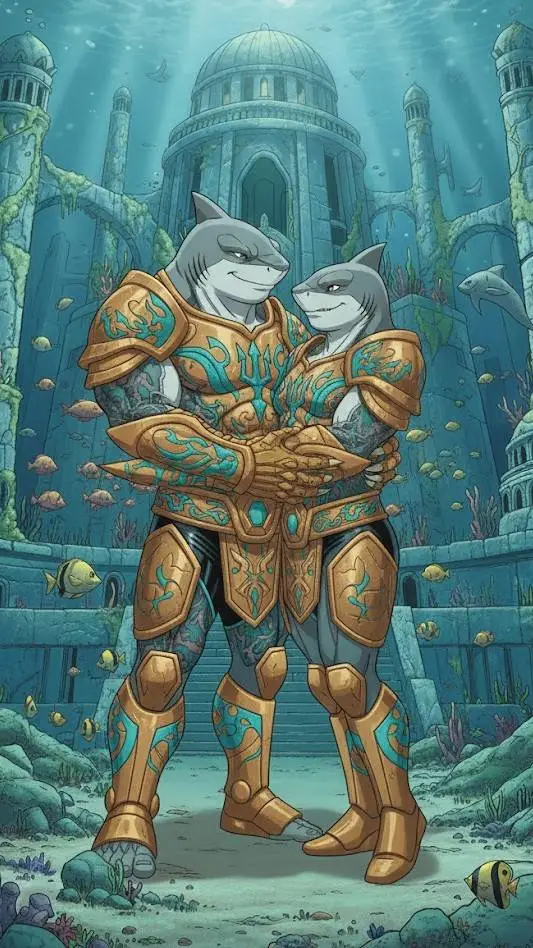 ai character: Queen Shark background