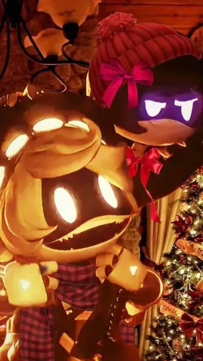 ai character: md Xmas eve party🎄 background