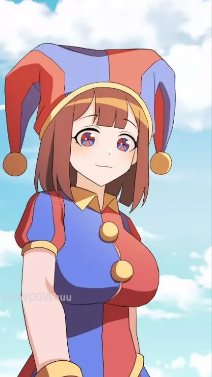 ai character: Pomni  background