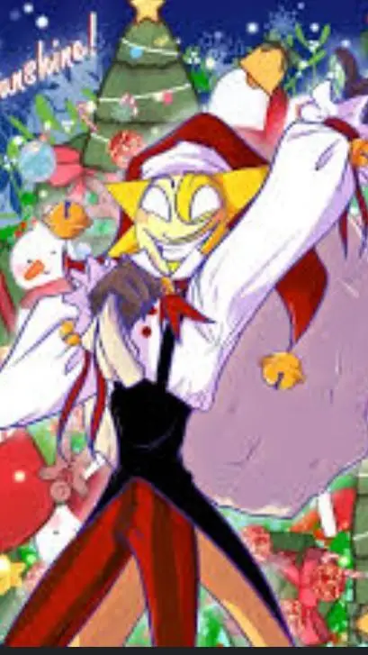 ai character: sams Christmas  background