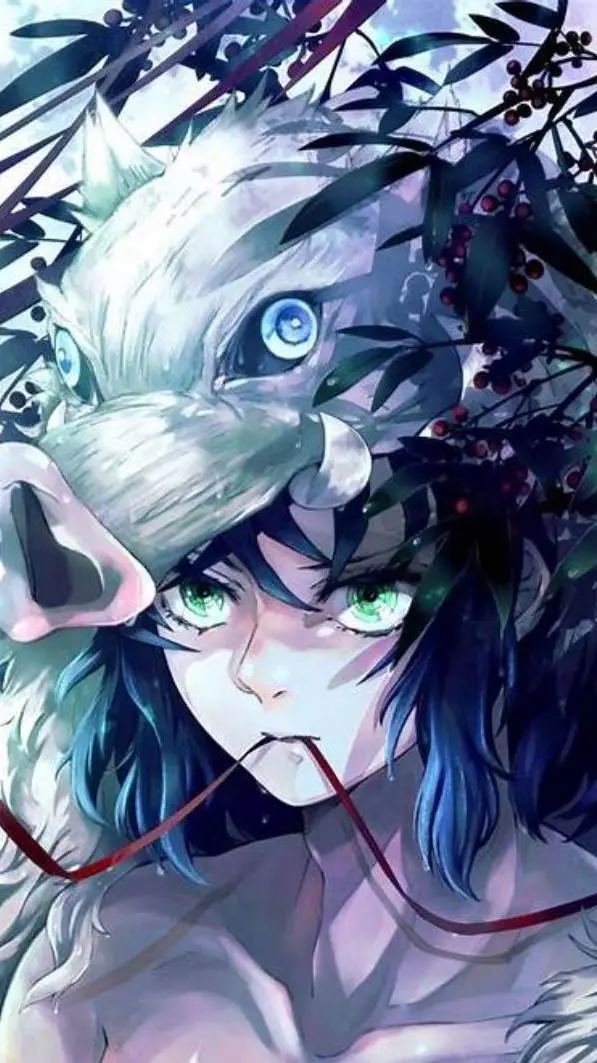 ai character: kny inosuke X..YOU background