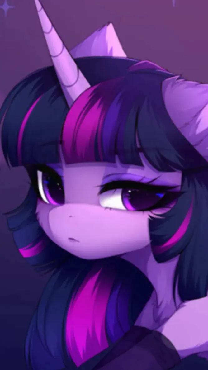 ai character: Twilight sparkle background