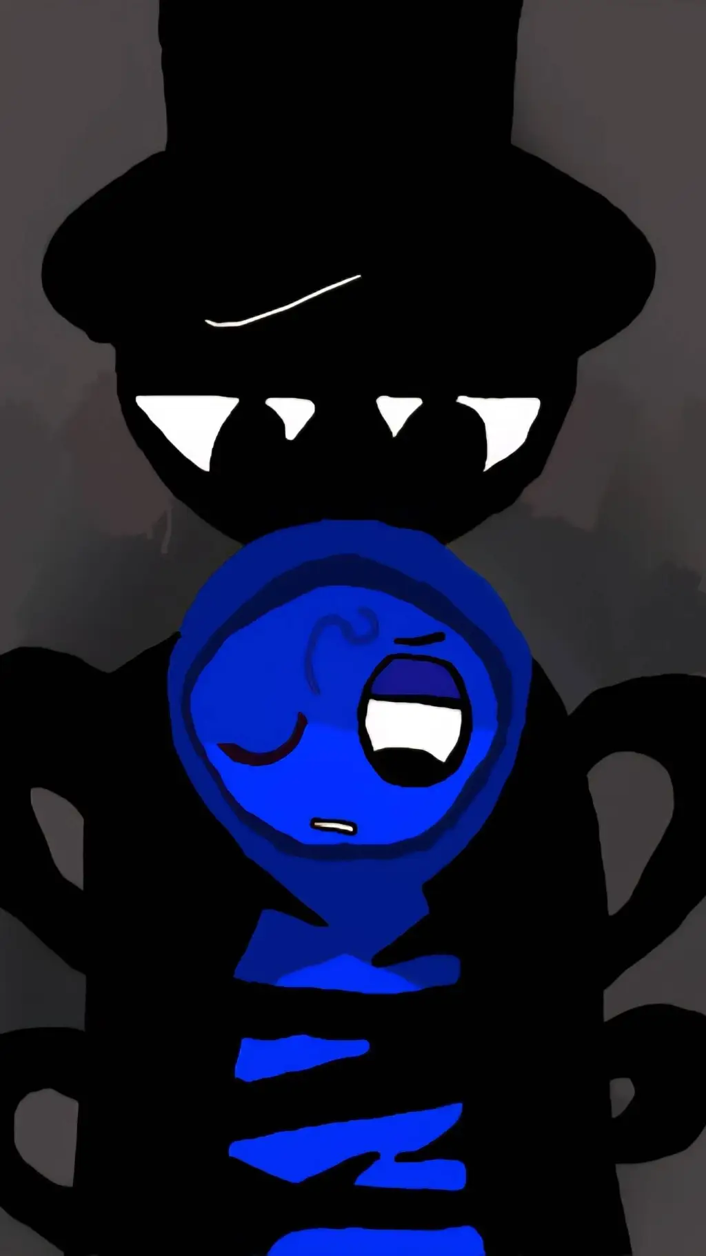 ai character: Black background