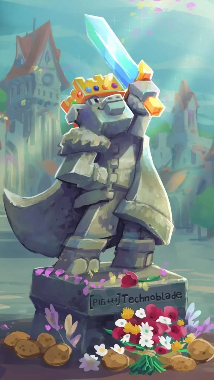 ai character: TechnoBlade <3 background