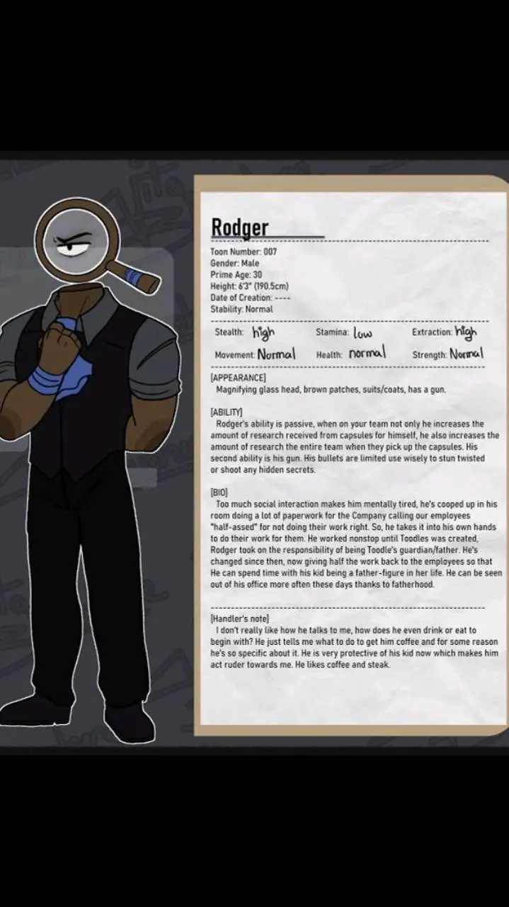 ai character: dw horror au background