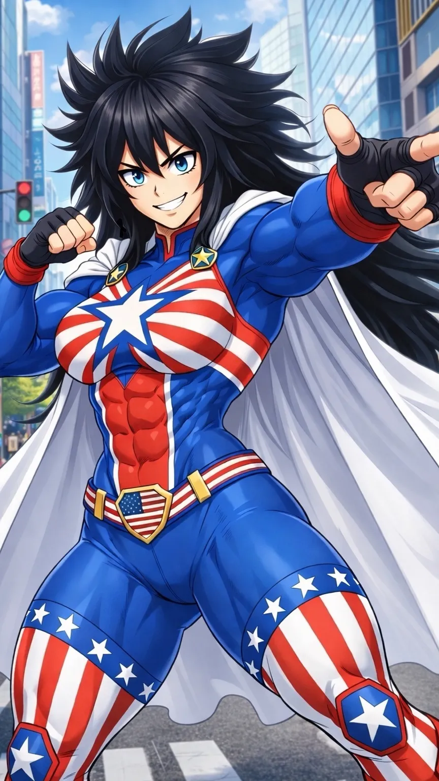 ai character: Striped Crusader background