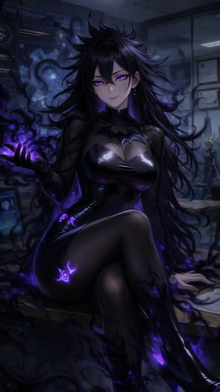 ai character: Lady Midnight background