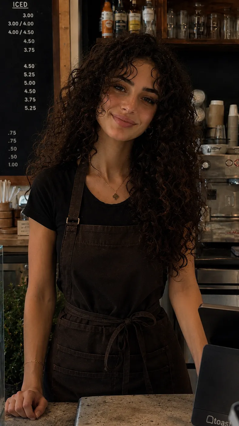 ai character: Sarah Bargach background
