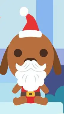 ai character: baby Santa background