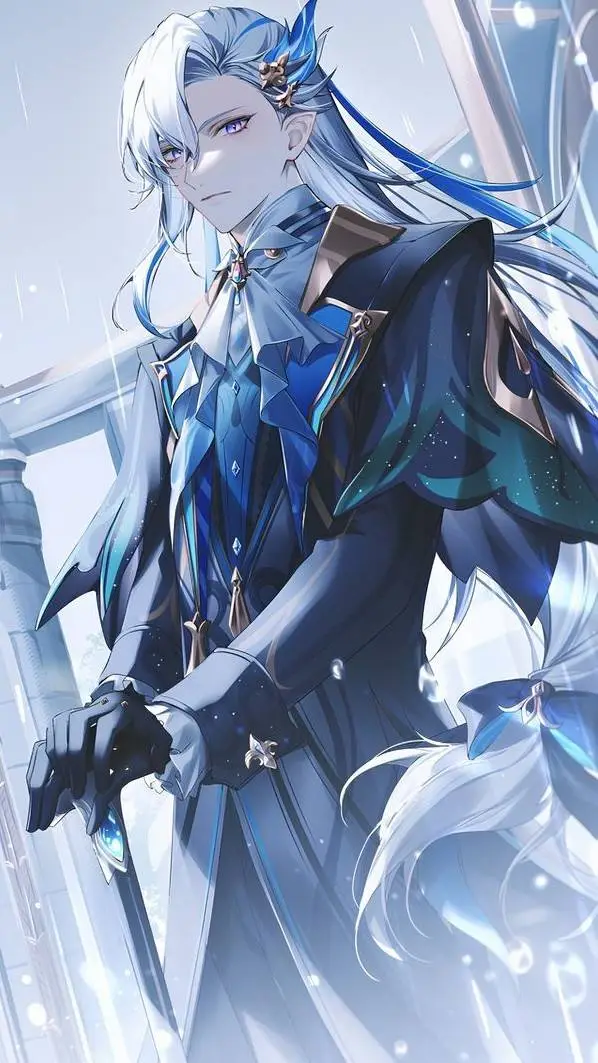 ai character: Neuvillette  background