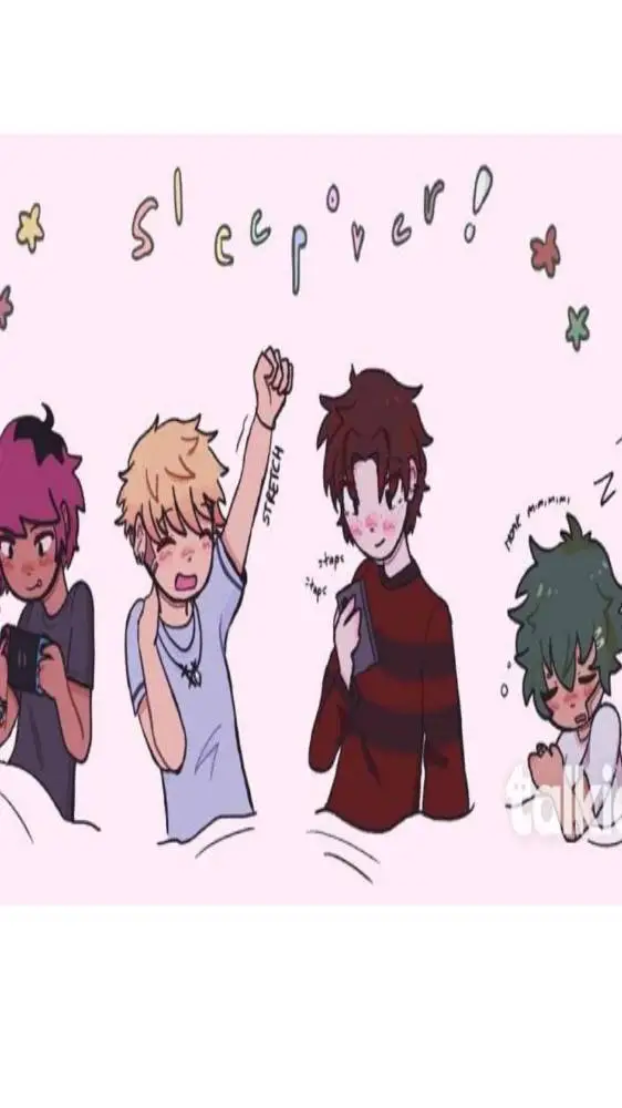 ai character: ☆Tmf sleepover☆ background