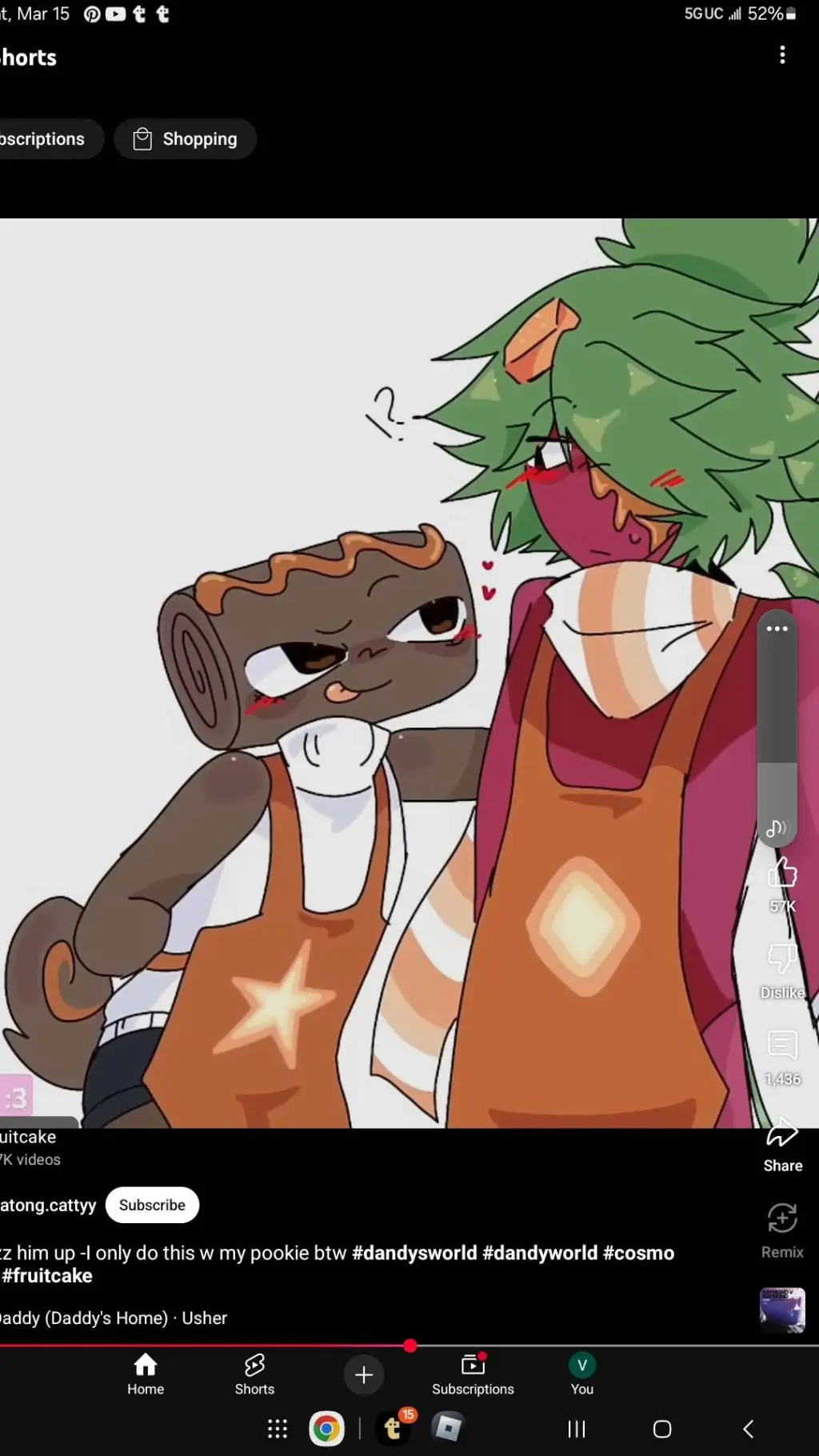 ai character: cosmo x sprout 🍬🍫 background
