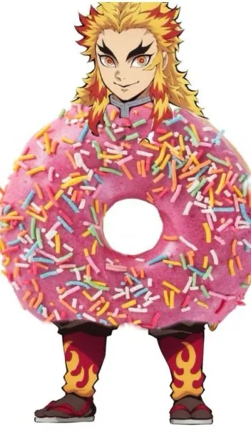 ai character: Kny Dunkin’donuts background
