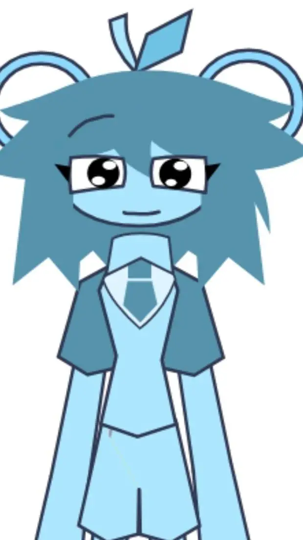 ai character: Light Blue Abbie background