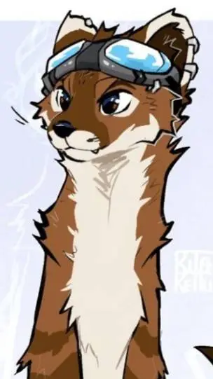 ai character: ferret furries background