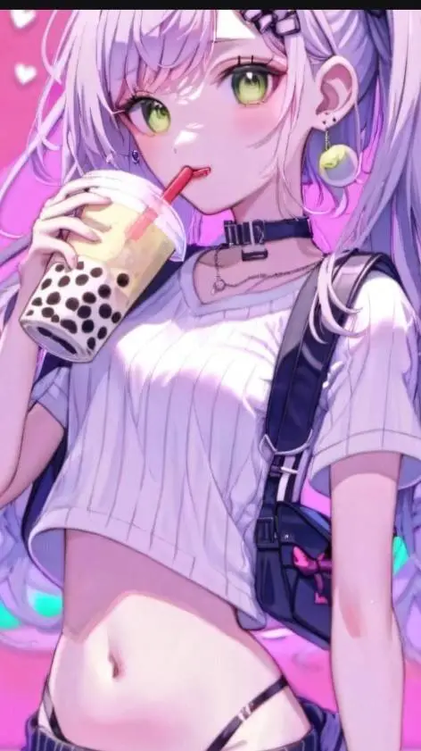 ai character: anime girl ❤❤ background