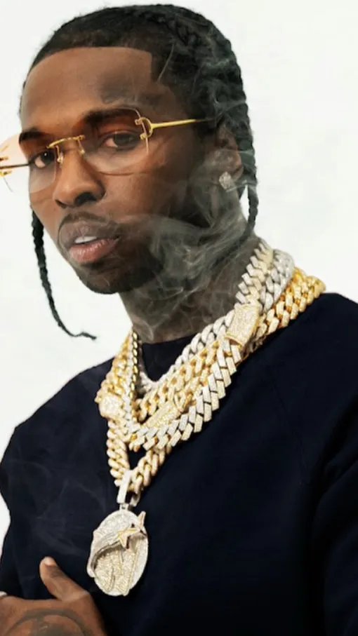 ai character: Pop smoke  background