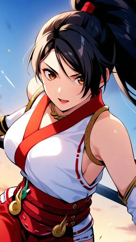 ai character: Momiji  background