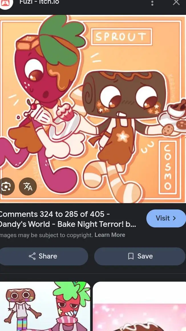 ai character: fruitcake background