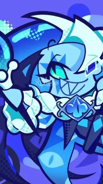 ai character: shadow milk cookie background