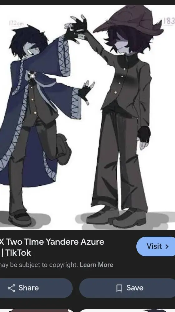 ai character: yandere azuretime background