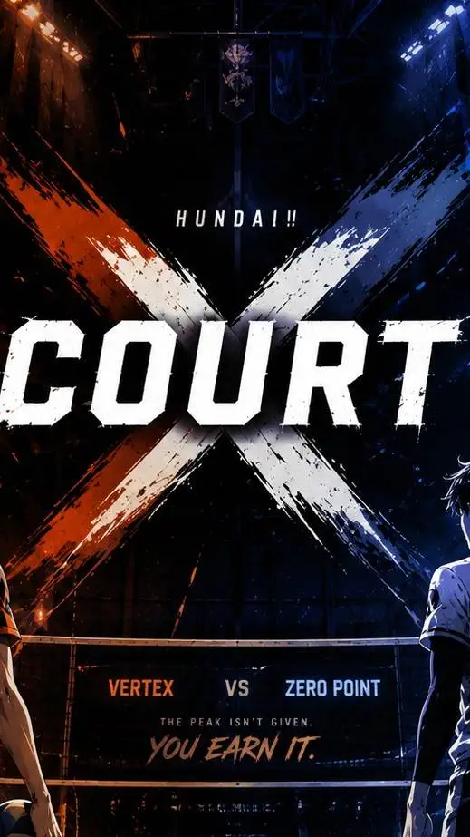 ai character: HUNDAI! Volleyball background