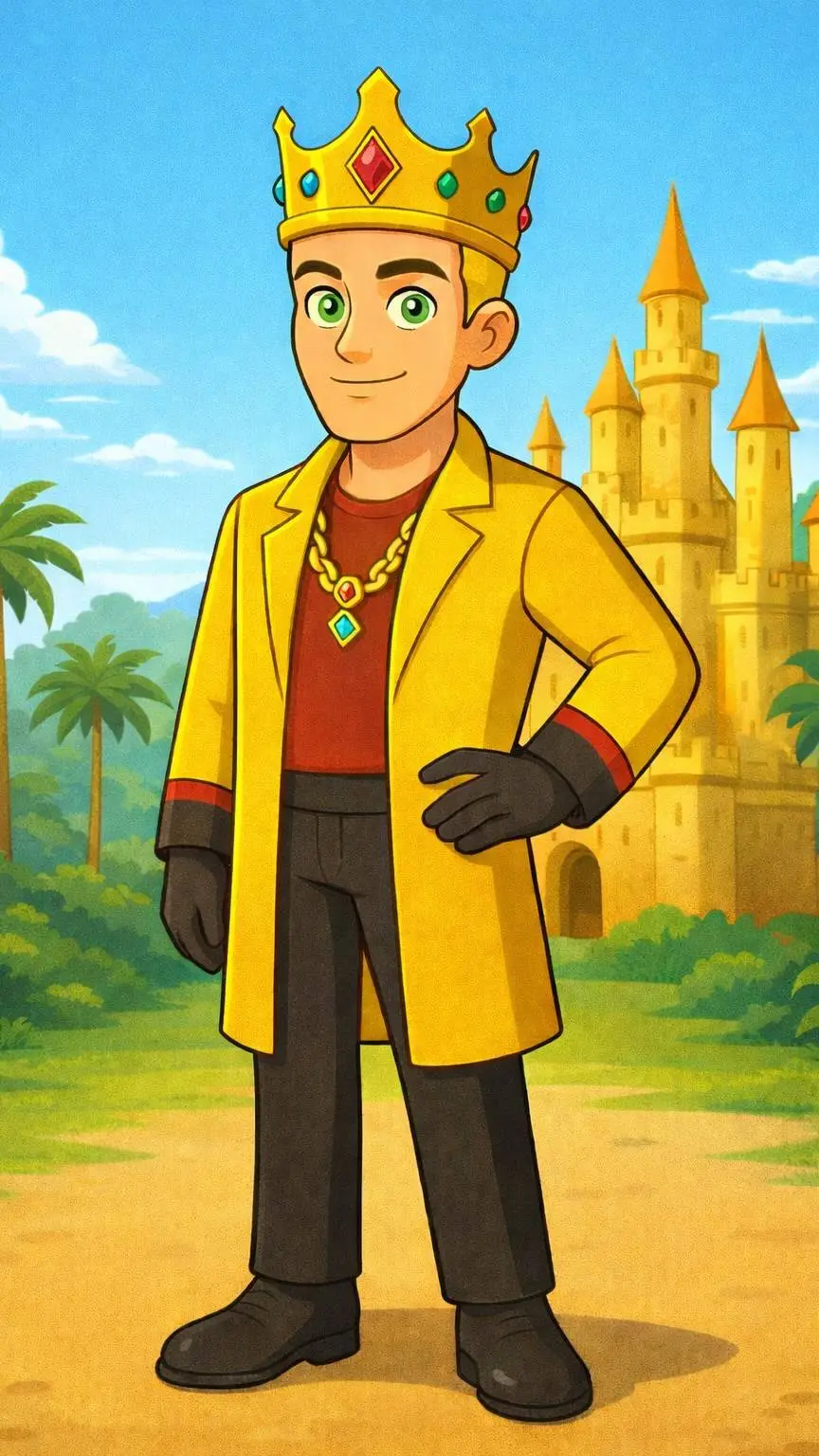 ai character: Rei Gold background