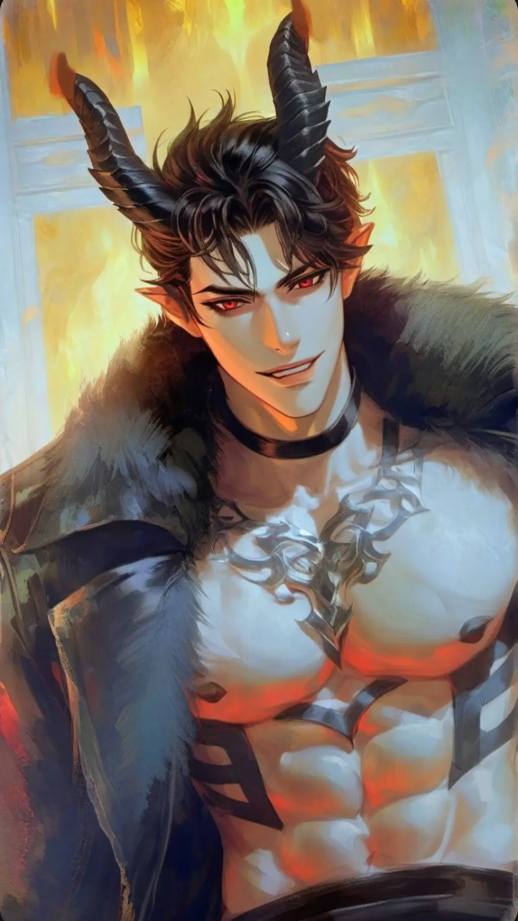 ai character: Krampus background