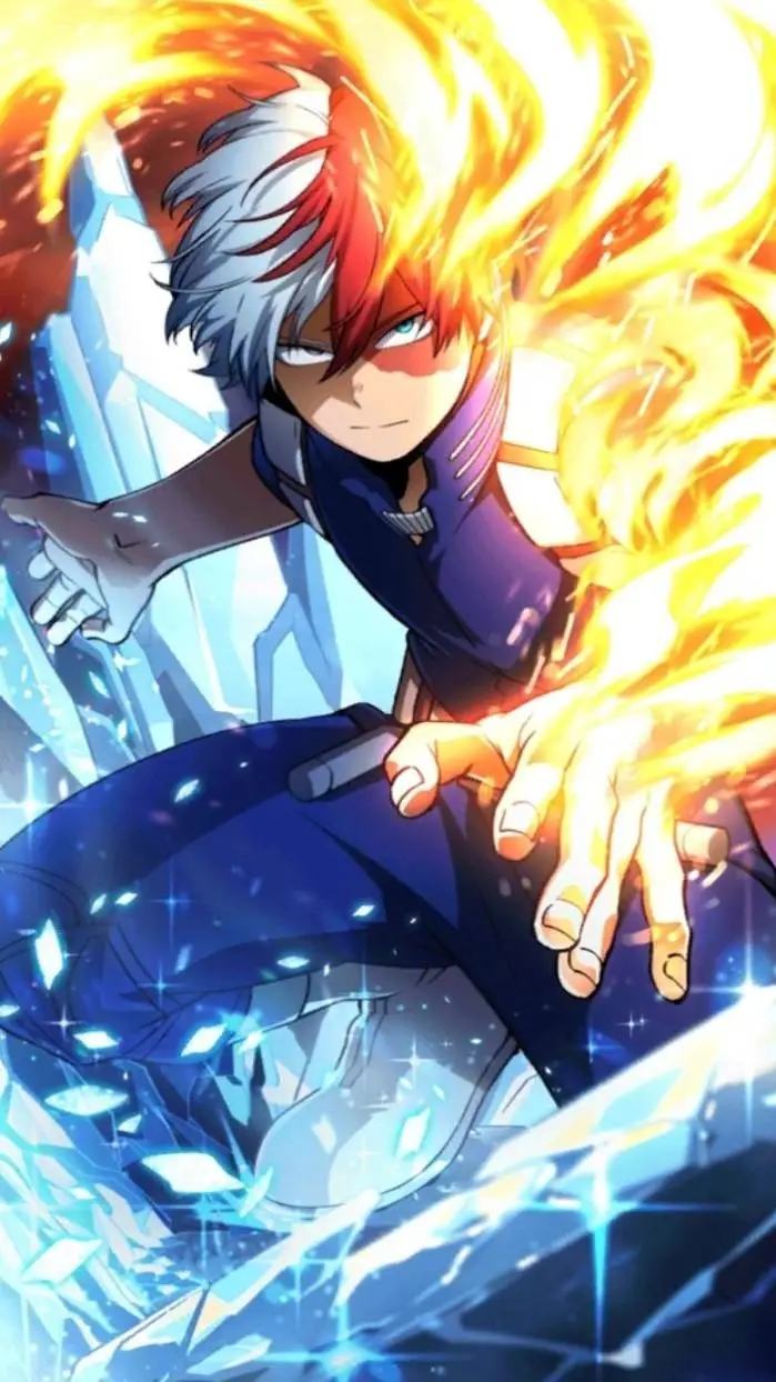 ai character: Shoto Todoroki background