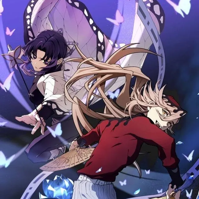 chat with ai character: Douma vs Shinobu