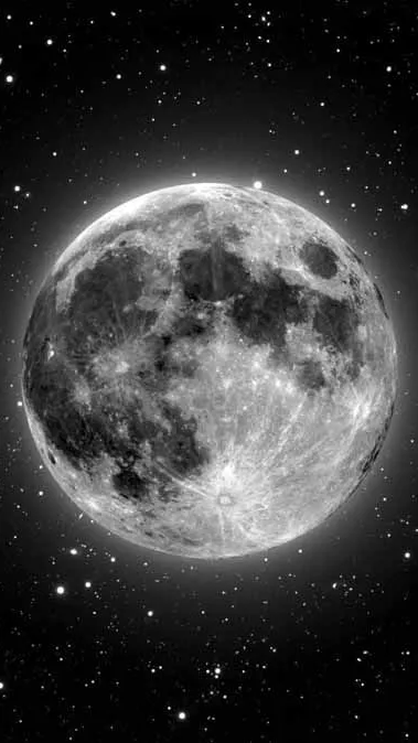 ai character: the moon background