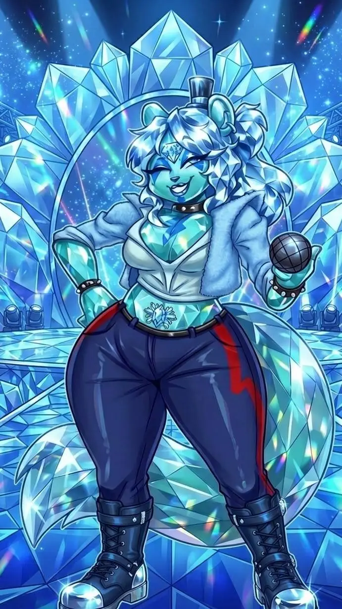 ai character: diamond fredina  background