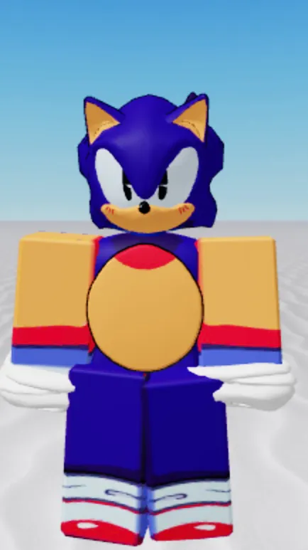 ai character: Sonic T hedgehog background
