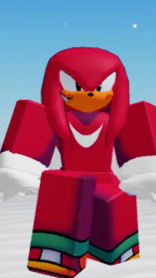 ai character: Knuckles T Echidna background