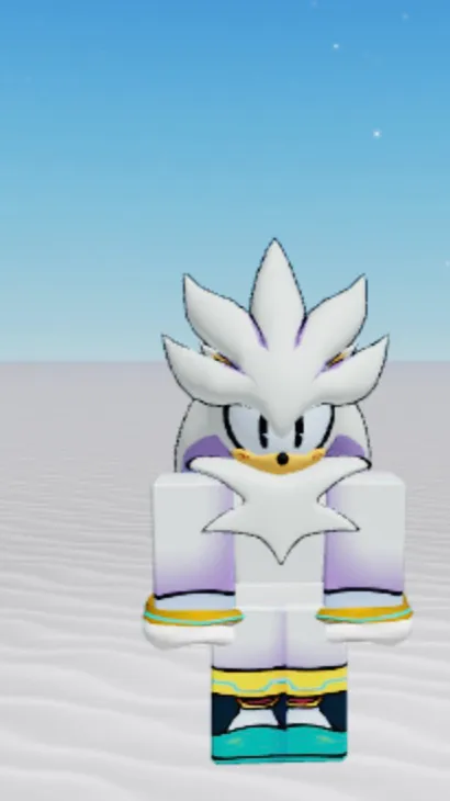 ai character: Silver T hedgehog  background